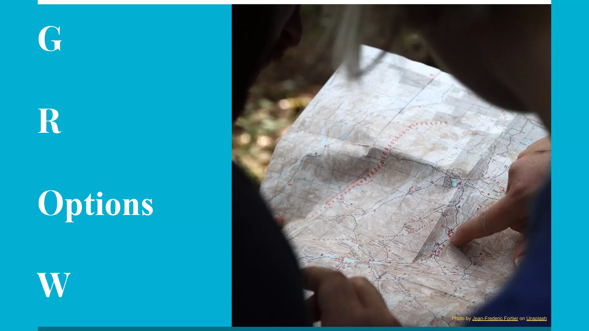 G
R
Options
W
Photo by Jean-Frederic Fortier on Unsplash
 