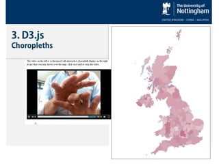 3. D3.js
Choropleths
 