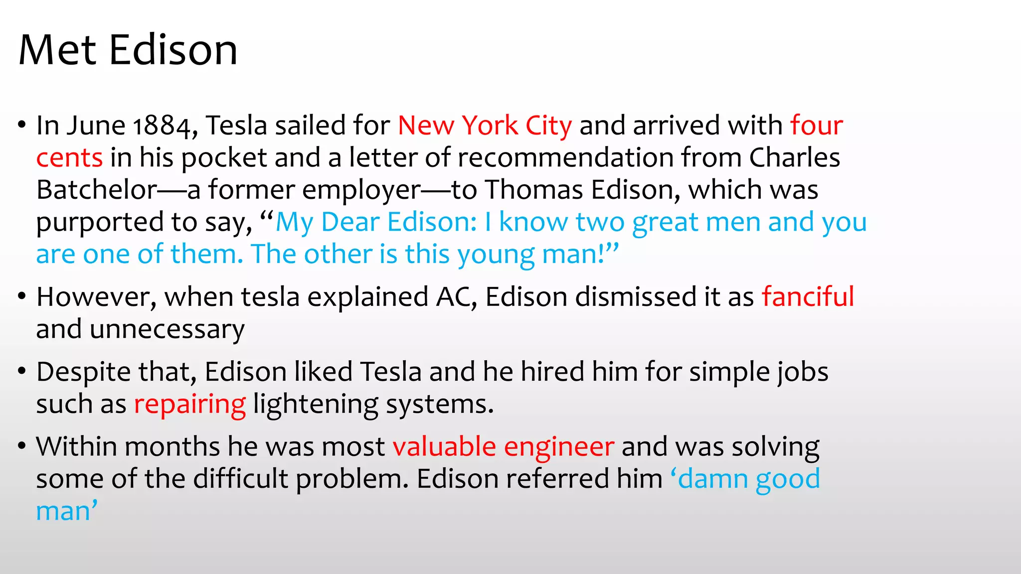 Biography of Nikola Tesla. | PPTX