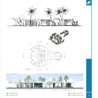 Roof Level +3.40m
Canopy Level +4.00m
Canopy Level +3.00m
Ground Level +0.00m
Mix Gender Toilet Vending Machine Showers + Changing Rooms + Lockers
mix gender toilet plan
mix gender toilet section
refurbished toilet
mix gender toilet
5
 