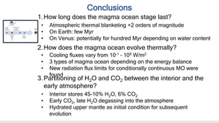 The magma ocean stage in the formation of rocky-terrestrial planets | PPTX