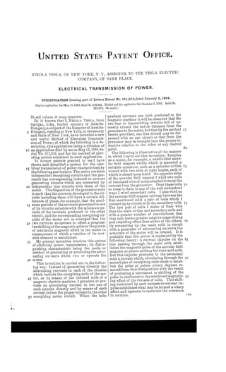 Nikola Tesla - All U.S. Patents of Nikola Tesla 499 pages