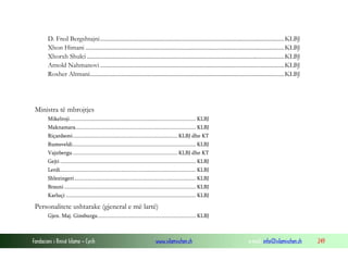 D. Fred Bergshtajni.............................................................................................................................KLBJ
Xhon Himani .......................................................................................................................................KLBJ
Xhorxh Shulci ......................................................................................................................................KLBJ
Arnold Nahmanovi .............................................................................................................................KLBJ
Roxher Altmani....................................................................................................................................KLBJ

Ministra të mbrojtjes
Mikelroji .......................................................................................... KLBJ
Maknamara...................................................................................... KLBJ
Riçardsoni........................................................................... KLBJ dhe KT
Rumsveldi........................................................................................ KLBJ
Vajnbergu ........................................................................... KLBJ dhe KT
Gejti ................................................................................................. KLBJ
Lerdi................................................................................................. KLBJ
Shlezingeri....................................................................................... KLBJ
Brauni .............................................................................................. KLBJ
Karluçi ............................................................................................. KLBJ

Personalitete ushtarake (gjeneral e më lartë)
Gjen. Maj. Ginsburgu...................................................................... KLBJ

Fondacioni i Rinisë Islame — Cyrih

www.islamischen.ch

e-mail: info@islamischen.ch

249

 