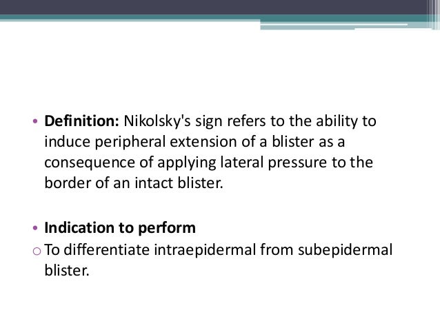 nikolsky sign nikolsky sign
