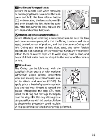 Removing Lens Cap Camera Nikon 1 AW1 - User Manual | PDF
