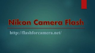 Nikon Camera Flash