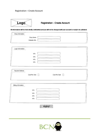 Registration – Create Account
 