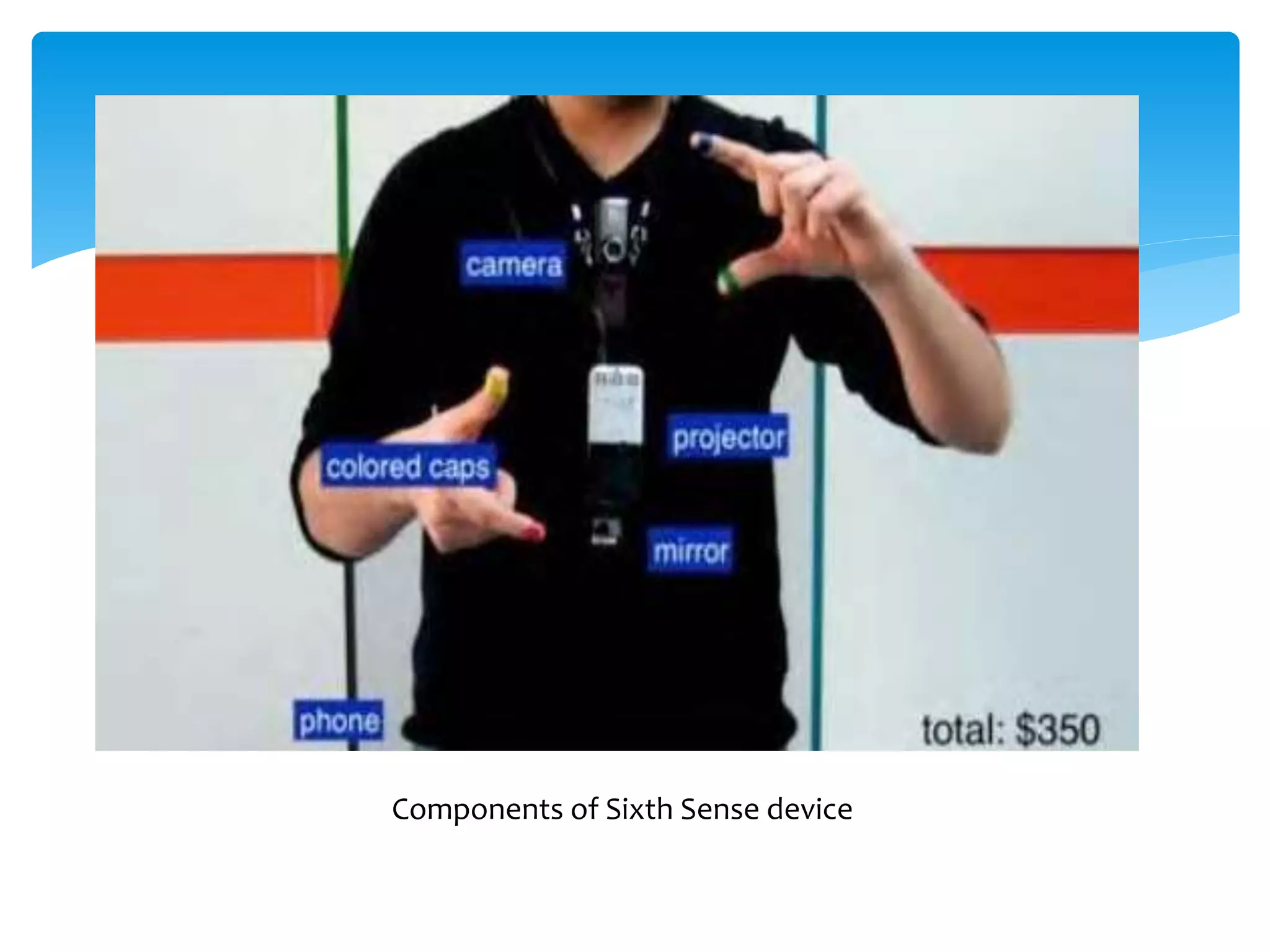 Components of Sixth Sense device
 
