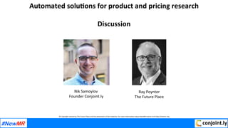Automated solutions for product and pricing research