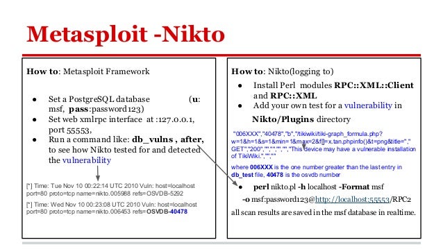 Install nikto