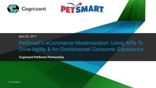 © 2016 Cognizant
© 2016 Cognizant
April 20, 2017
PetSmart’s eCommerce Modernization: Using APIs To
Drive Agility & An Omnichannel Consumer Experience
Cognizant PetSmart Partnership
 