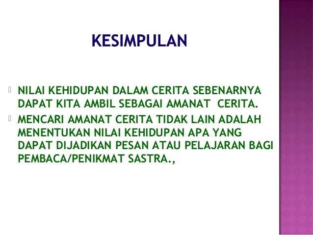 Nilai-nilai Kehidupan dalam Cerpen (KD 7.2)