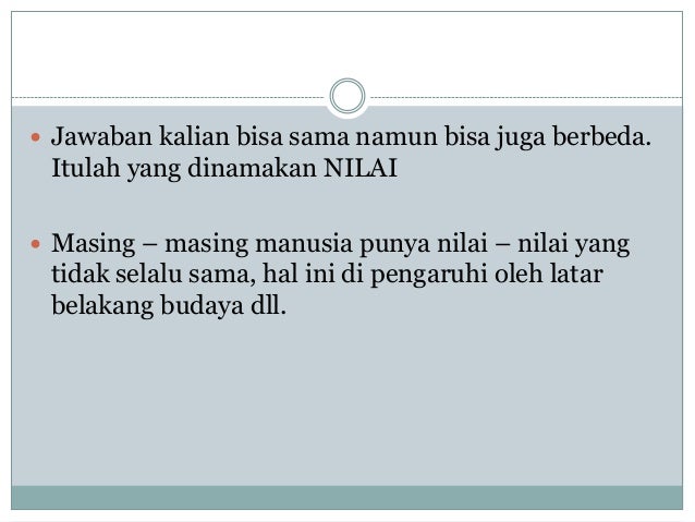 Nilai dan norma sosial