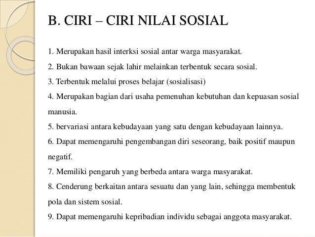 Nilai Dan Norma Sosial
