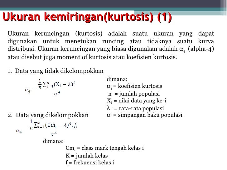 Statistika Ekonomi I : Nilai Pusat Dan Ukuran Penyimpangan