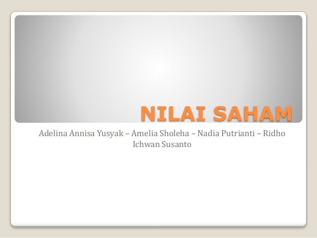 Nilai Saham