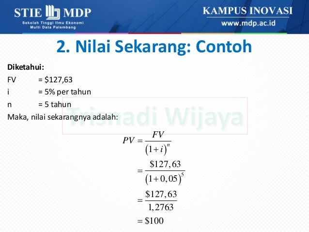 Nilai Waktu Dari Uang