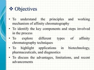 Affinity Chromatography Modern Pharmacuetical Analytical Techniques | PDF