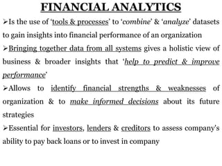MEANING, TYPES AND IMPORTANCE OF FINANCIAL ANALYTICS | PDF