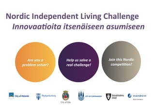 Nordic Independent Living Challenge -kilpailu