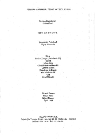 Kaan Ozer Nilgun Marmara Kirmizi Kahverengi Defter