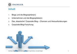 Weblogs im Unternehmenseinsatz