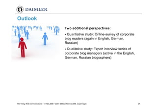 Weblogs im Unternehmenseinsatz