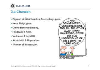 Weblogs im Unternehmenseinsatz