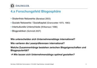 Weblogs im Unternehmenseinsatz
