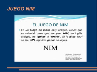 JUEGO NIM