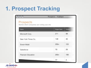 1. Prospect Tracking
 