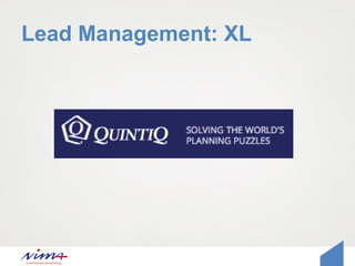Lead Management: XL
 