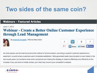 Two sides of the same coin?
 