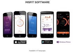 MISFIT SOFTWARE
Available in 17 languages.
 