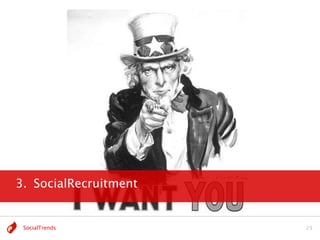3. SocialRecruitment
                       Image credits: Flickr, DryIcons




 SocialTrends                                      29
 