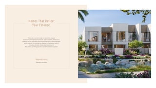 Experience the Valley
Embark on a journey through our masterfully designed
3-bedroom and 4-bedroom townhouses, each a symphony of meticulous
elegance. Let your eyes dance across layouts that cater to discerning tastes,
where creativity isn't confined but reflected in a harmonious blend of
innovation and style. Choose your masterpiece in
Nima and let your living space be a canvas for endless inspiration.
Homes That Reflect
Your Essence
Beyond Living
 