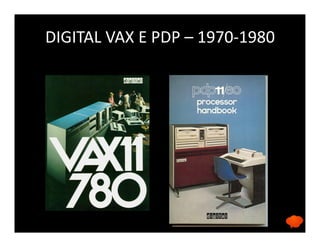 DIGITAL VAX E PDP – 1970-1980