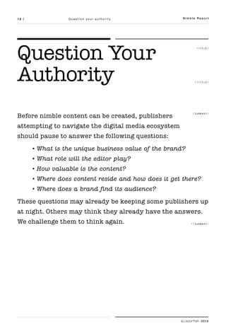 12 /               Question your authority             Nimble Report




Question Your                                    ...