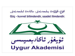 «ئۇيغۇر ئاكادېمىيىسى ئۈچۈن نېمە قىلىپ بېرەلەيمەن؟» دىگۈچىلەرگە: