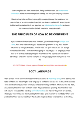 11 TIPS FOR BEING CONFIDENT | PDF