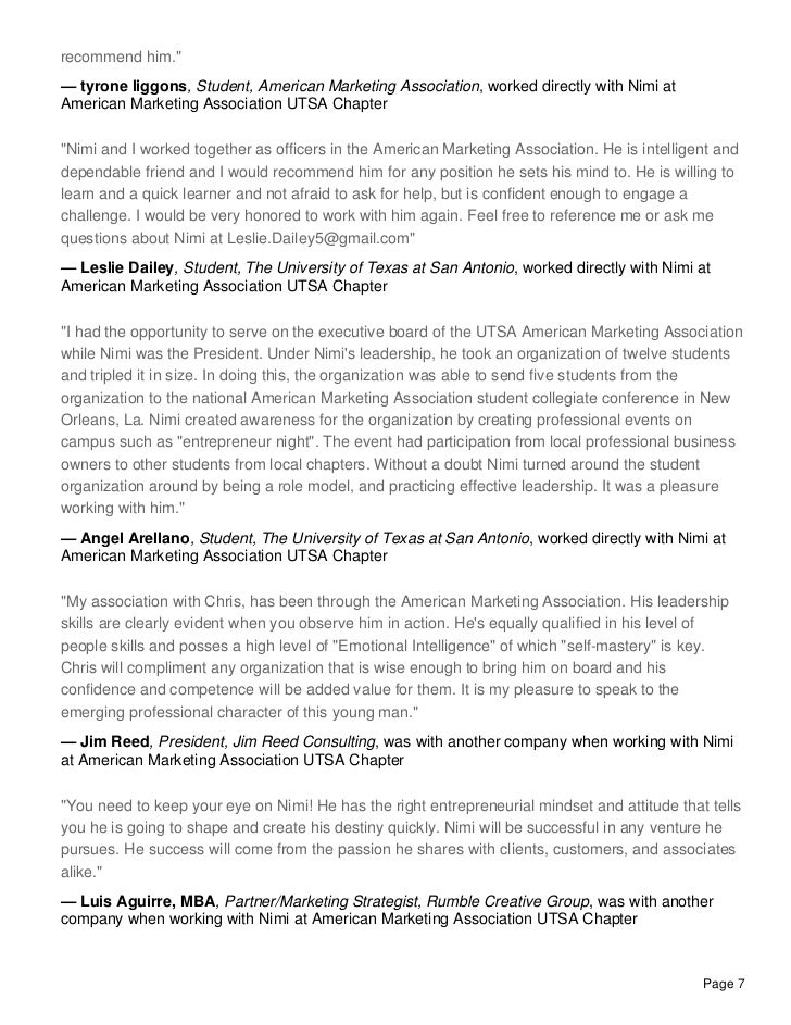 marketing student resume