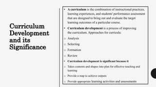curriculum development at secondary level | PPTX
