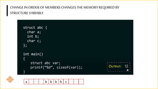 Structures in C | PPTX