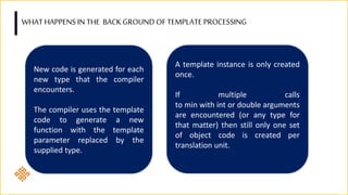 Templates and Exception Handling in C++ | PPTX