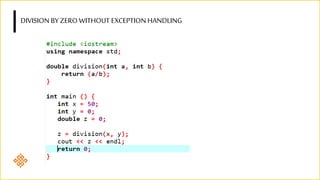 Templates and Exception Handling in C++ | PPTX