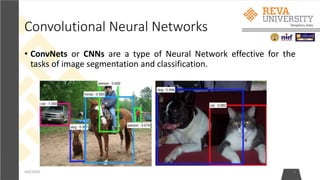 Convolutional Neural Networks
• ConvNets or CNNs are a type of Neural Network effective for the
tasks of image segmentation and classification.
4/6/2020 3
 