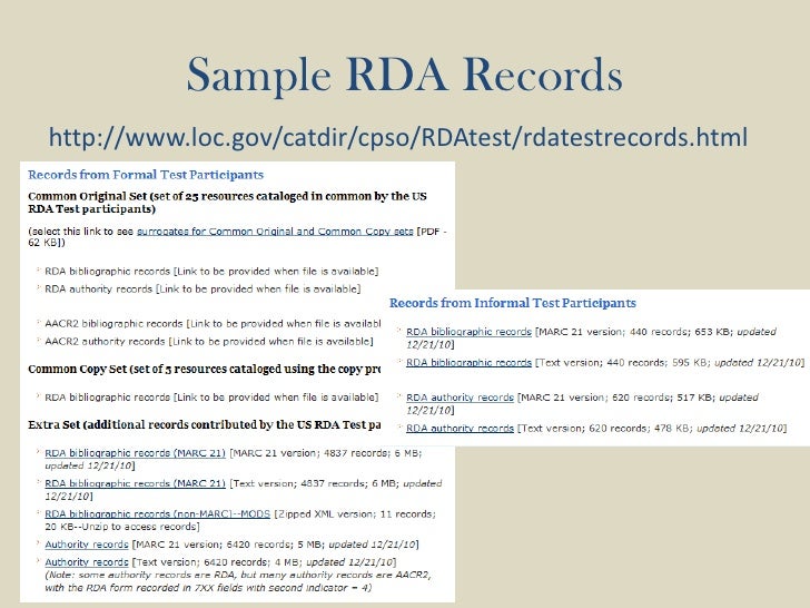 RDA and Small Libraries What Will the Challenges Be?