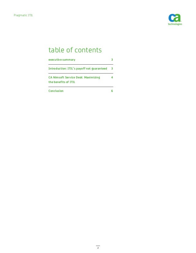 Pragmatic Itil How Ca Nimsoft Service Desk Makes It Easier Than Ever