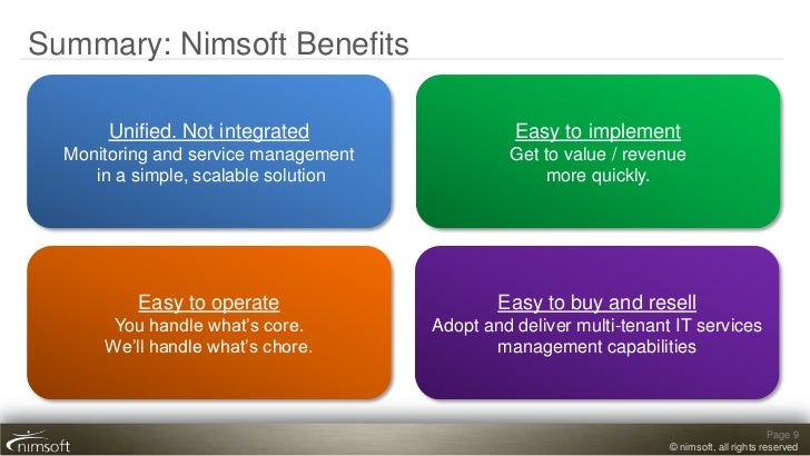 Nimsoft Presentation: Big Data management & IT monitoring