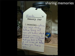 sharing memories
 